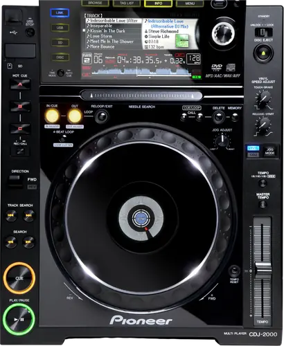 Pioneer DJ CDJ-2000 multi player control panel, top view