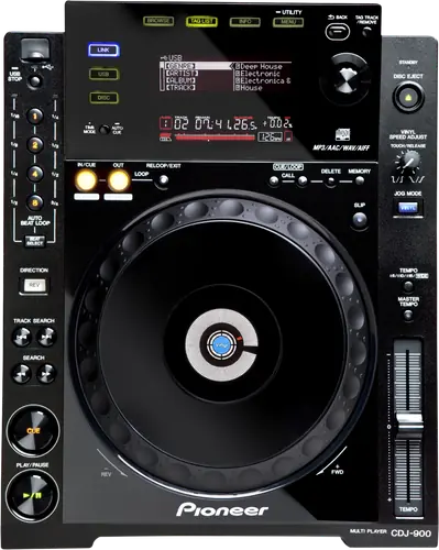Pioneer DJ CDJ-900 multi player control panel, top view