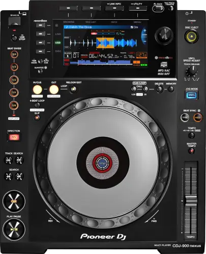 Pioneer DJ CDJ-900NXS media player control panel, top view