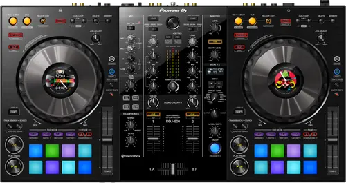 Pioneer DJ DDJ-800 2-channel DJ controller control panel, top view