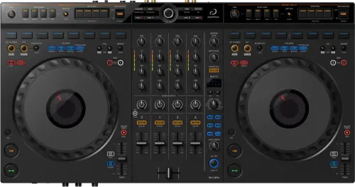 AlphaTheta DDJ-GRV6 four-channel DJ controller control panel, top view