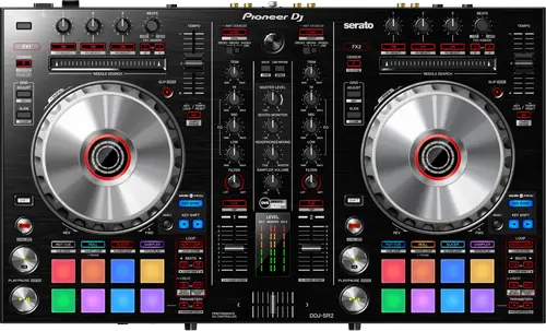 Pioneer DJ DDJ-SR2 two channel Serato DJ controller, top view