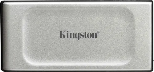 Kingston XS2000 portable SSD with its rubber sleeve
