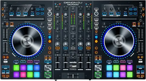 Denon DJ MC7000 four channel Serato DJ controller, top view