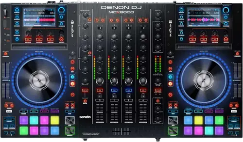 Denon DJ MCX8000 four channel Serato DJ controller and standalone player, top view