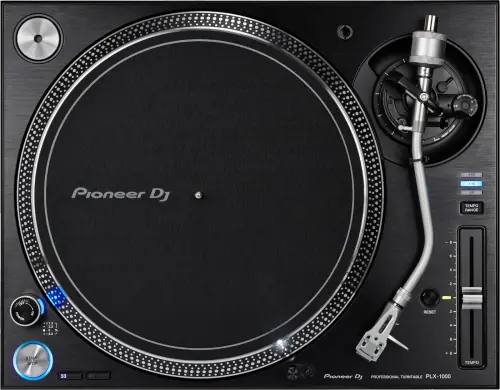 Pioneer DJ PLX-1000 direct drive DJ turntable, top view
