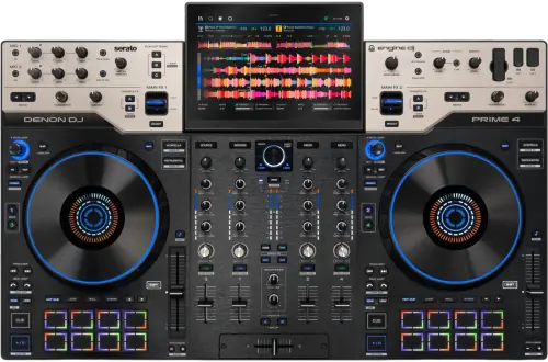 Denon DJ PRIME 4 G2 standalone all-in-one DJ system, top view