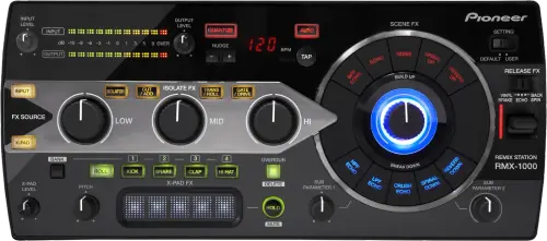 Pioneer DJ RMX-1000 remix station control panel, top view