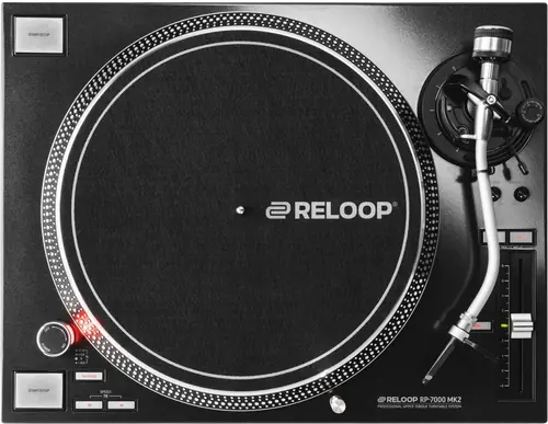 Reloop RP-7000 MK2 direct drive DJ turntable, top view