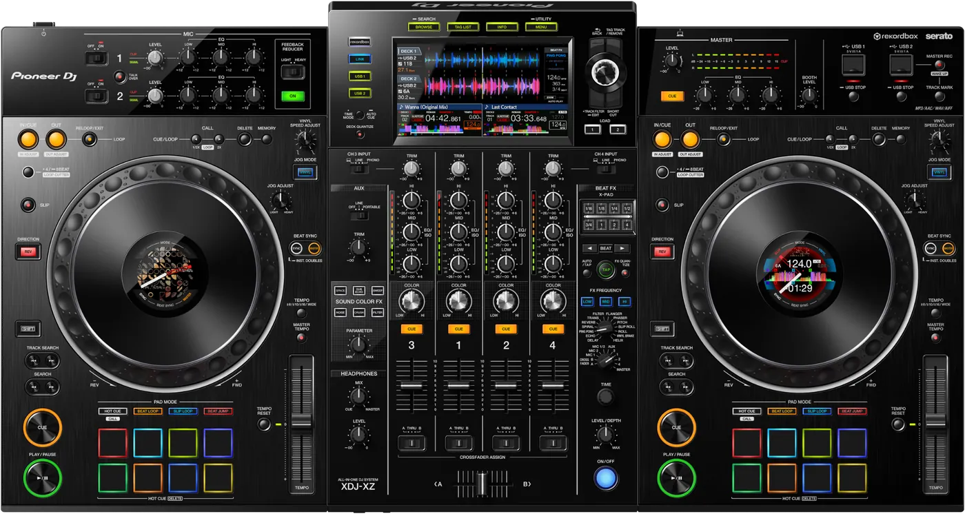 Pioneer DJ XDJ-XZ all-in-one DJ system, top view
